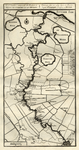 135585 Kaart van de Vecht tussen Utrecht (onder) en Muiden (boven) met weergave van daaraan gelegen dorpen en buitenplaatsen.